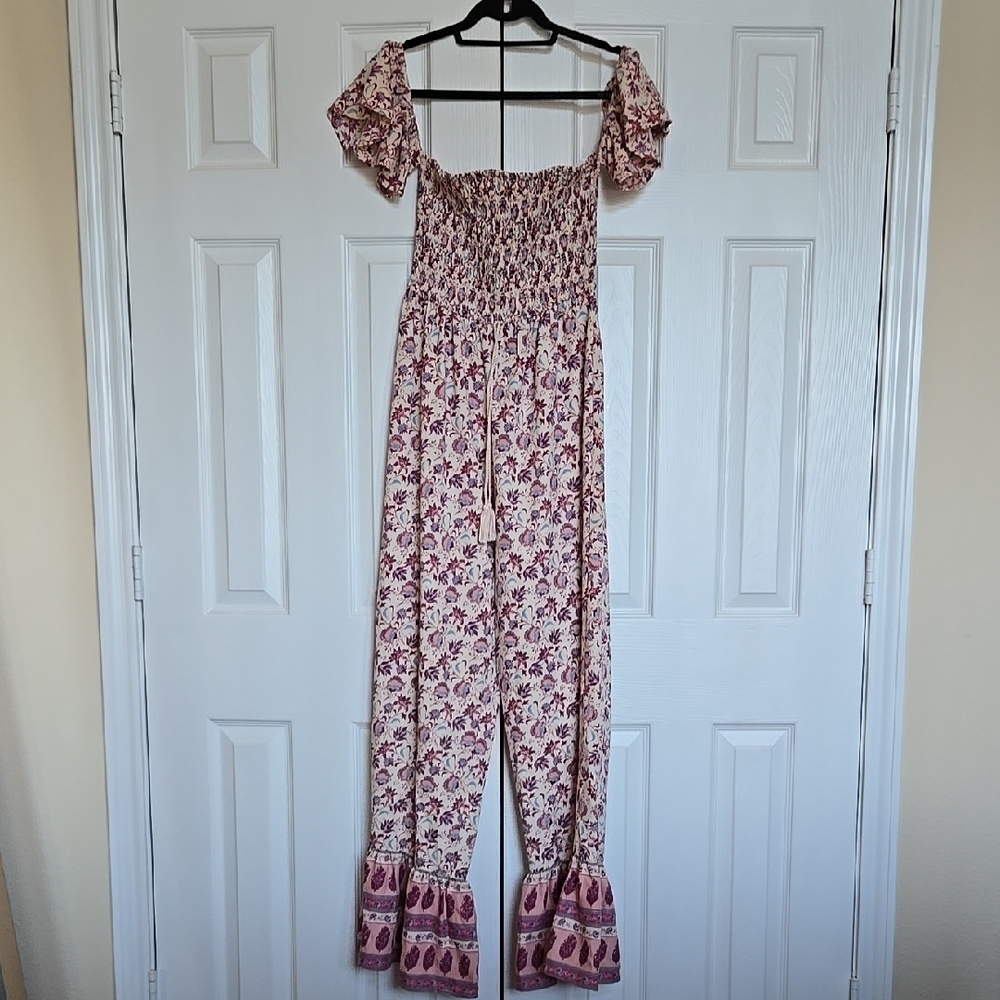Floral Off-Shoulder Jumpsuit